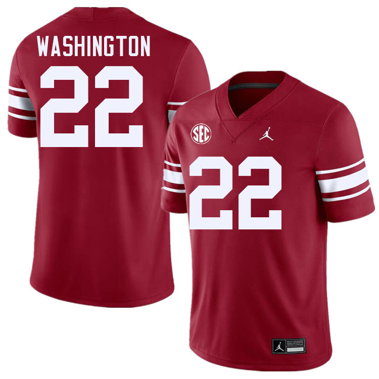 Oklahoma Sooners #22 Trynae Washington College Football Jersey Stitched-Throwback